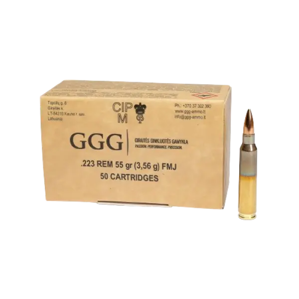 GGG .223 55gr FMJ (50 rounds)