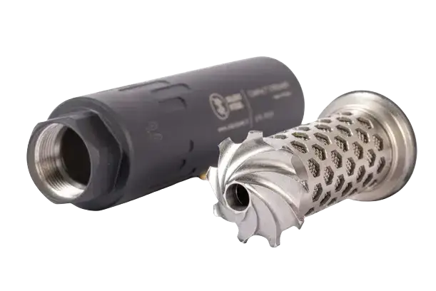 Silent Steel Micro Baffle Streamer QDL Moderator | Figure Eleven